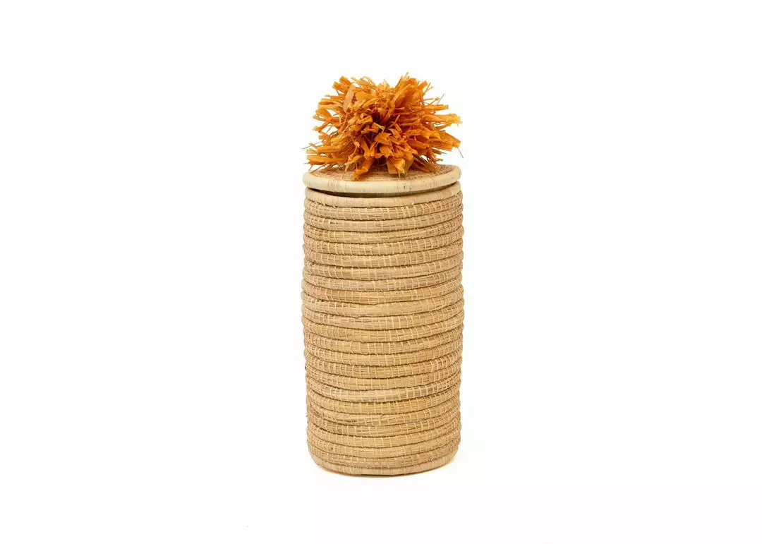 KAZI Home Goods Sunset Tina Pom Pom Box 1 KAZI Home Goods Sunset Tina Pom Pom Box