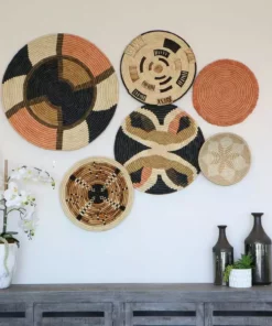 KAZI Tabia Peach Wall Plate II Home Goods