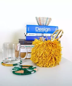 KAZI Tiny Floret Striped Catch All Home Goods