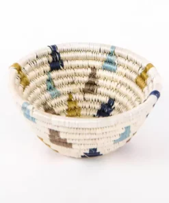 KAZI Tiny Silver Blue Igisozi Catch All Home Goods