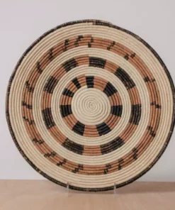 KAZI Ugandan Raffia Plate IV Home Goods