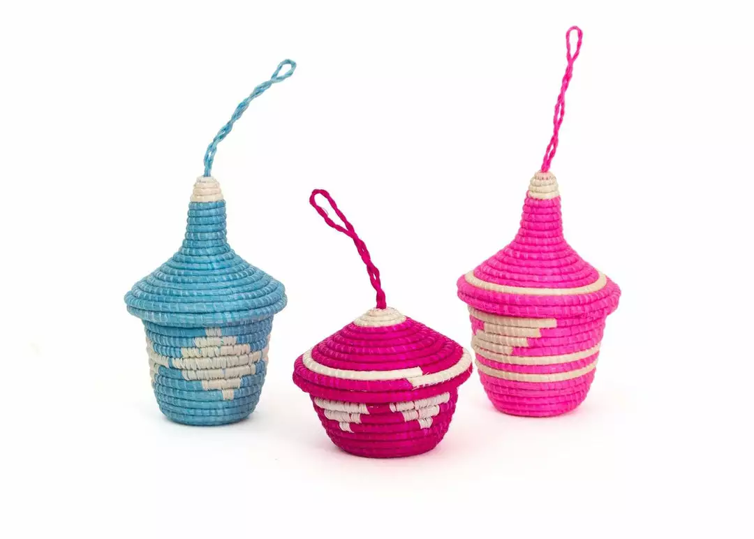 KAZI Fair Trade Vivid Viola Nya Ornament Set 1 KAZI Fair Trade Vivid Viola Nya Ornament Set