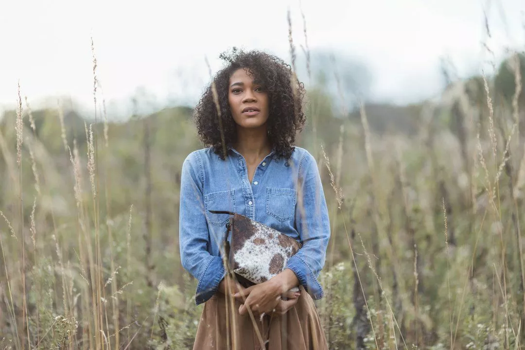 Abby Alley Handcrafted Keely Clutch - Black Cow Hair 4 Abby Alley Handcrafted Keely Clutch - Black Cow Hair