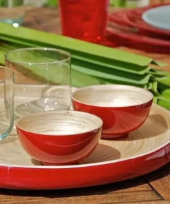 Bibol Khay Bamboo Serving Tray Kitchen + Dining