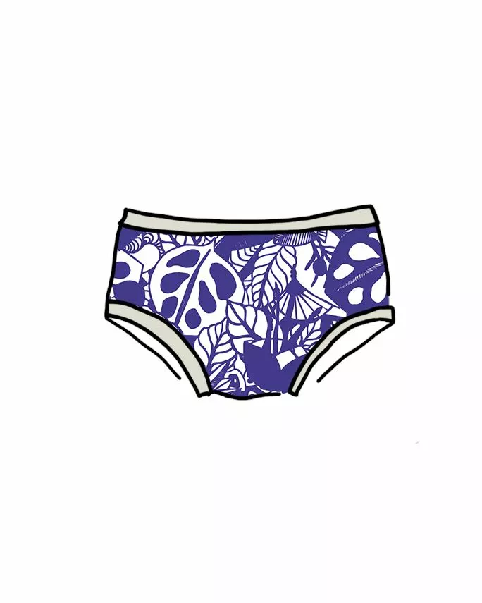 Thunderpants USA Kids' Blue Bloem Underwear Fair Trade 2 Thunderpants USA Kids' Blue Bloem Underwear Fair Trade