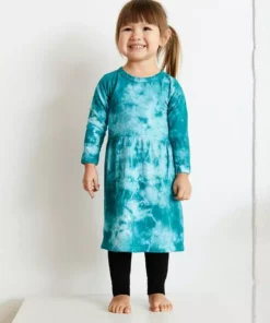 North Of West Kids' Tie Dye Long Sleeve Dress - Atlantic Sale
