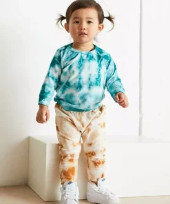 North Of West Best Sellers Baby's Tie Dye Harem Pants - Amber