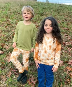 North Of West Kids' Tie Dye Jogger - Amber