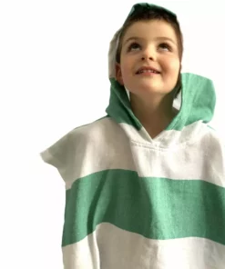 Hilana: Upcycled Cotton Home Goods Kids' Veracruz Upcycled Hooded Poncho Towel