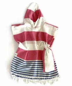 Hilana: Upcycled Cotton Home Goods Kids' Veracruz Upcycled Hooded Poncho Towel