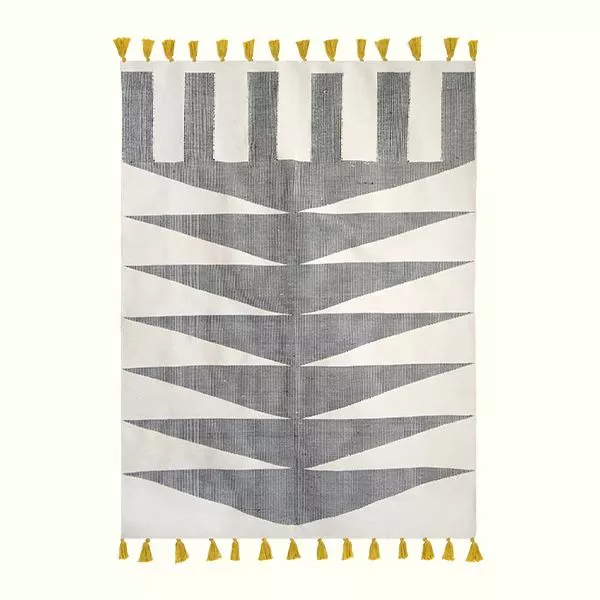 Kiliim Home Goods Black Cascade Rug 1 Kiliim Home Goods Black Cascade Rug