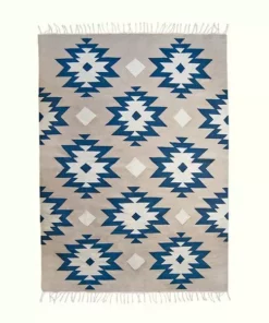 Kiliim Blue Medallions Wool Rug Home Goods
