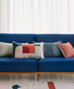 Kiliim Mint Archway Lumbar Pillow Cover