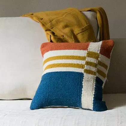 Kiliim Modernist Wool Throw Pillow Cover 1 Kiliim Modernist Wool Throw Pillow Cover