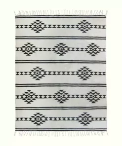 Kiliim Neutral Medallions Wool Runner / Rug