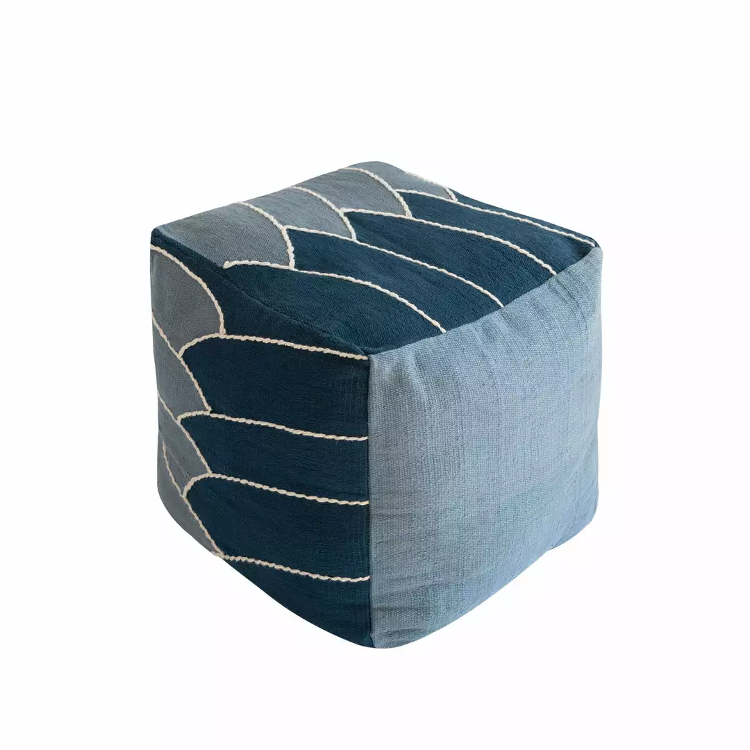 Kiliim Home Goods Palm Pouf 1 Kiliim Home Goods Palm Pouf