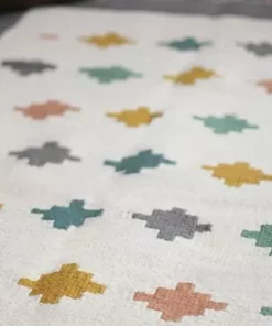 Kiliim Pastel Tiles Wool Runner / Rug Home Goods