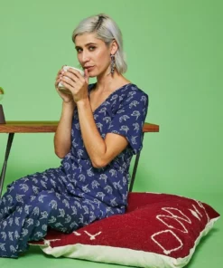 Kiliim Home Goods Scattered Stitch Wool Floor Pillow Cover