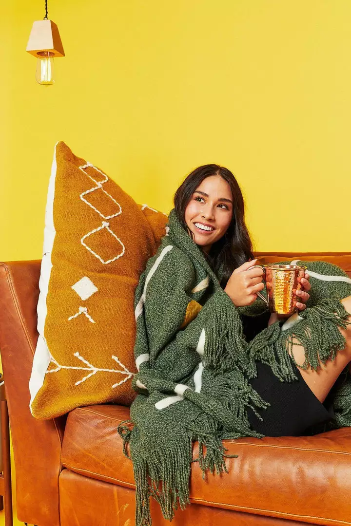 Kiliim Home Goods Scattered Stitch Wool Floor Pillow Cover 3 Kiliim Home Goods Scattered Stitch Wool Floor Pillow Cover