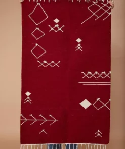 Kiliim Scattered Stitch Wool Runner / Rug