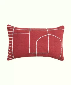 Kiliim Solid Temple Lumbar Pillow Cover