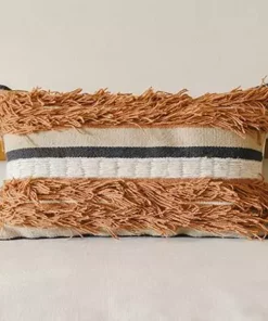 Kiliim Tactile Mix Wool Lumbar Pillow Cover
