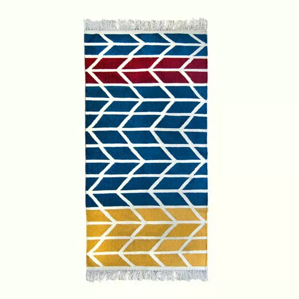 Kiliim Trio Wool Runner / Rug Home Goods 1 Kiliim Trio Wool Runner / Rug Home Goods