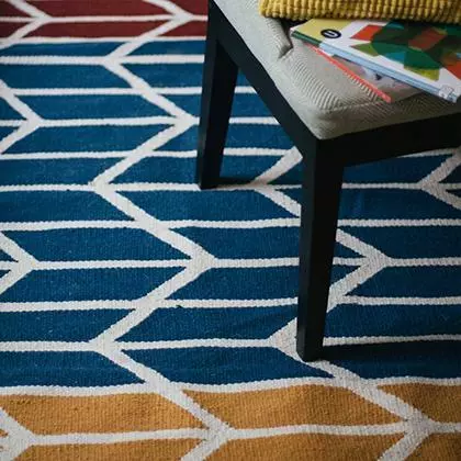 Kiliim Trio Wool Runner / Rug Home Goods 2 Kiliim Trio Wool Runner / Rug Home Goods