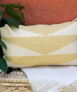 Kiliim Yellow Cascade Lumbar Pillow Cover Home Goods
