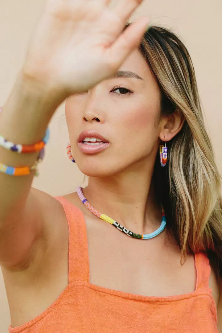 Kisiwa Jewelry Cuerda One Of A Kind Beaded Choker 3 Kisiwa Jewelry Cuerda One Of A Kind Beaded Choker