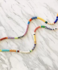 Kisiwa Cuerda One Of A Kind Beaded Necklace