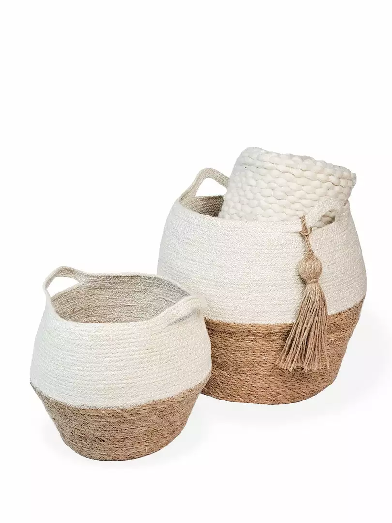 Korissa Home Goods Agora Jar Basket Set 4 Korissa Home Goods Agora Jar Basket Set