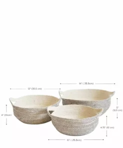 Korissa Home Goods Amari Fruit Bowl Set - Black