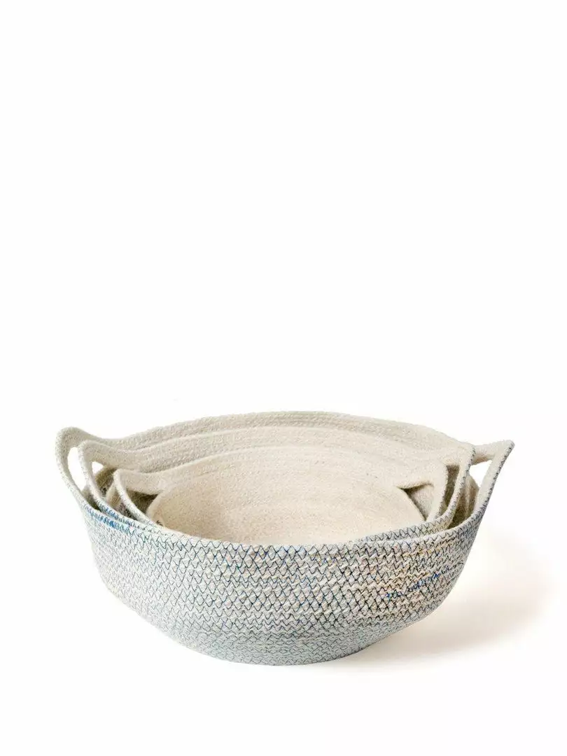 Korissa Amari Fruit Bowl Set - Blue Home Goods 3 Korissa Amari Fruit Bowl Set - Blue Home Goods