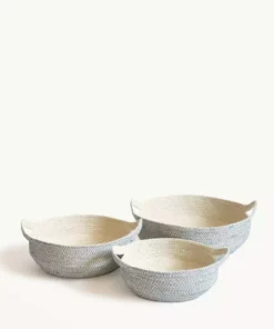 Korissa Amari Fruit Bowl Set - Blue Home Goods