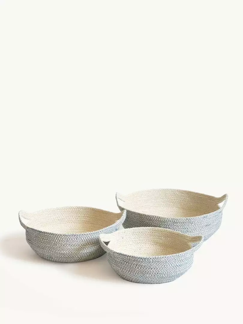 Korissa Amari Fruit Bowl Set - Blue Home Goods 1 Korissa Amari Fruit Bowl Set - Blue Home Goods