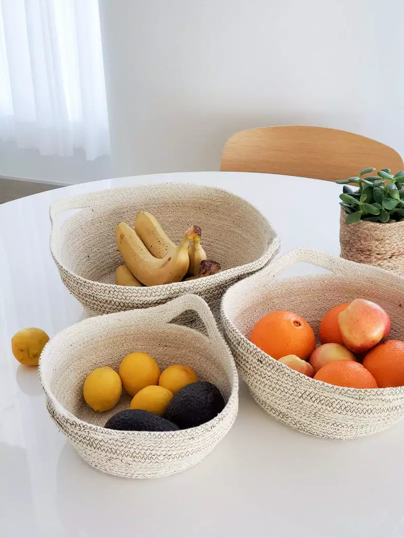 Korissa Amari Fruit Bowl Set - Brown 2 Korissa Amari Fruit Bowl Set - Brown