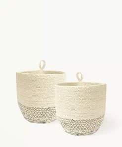 Korissa Home Goods Amari Loop Bin Set - Black