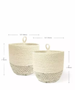 Korissa Home Goods Amari Loop Bin Set - Black 9 Korissa Home Goods Amari Loop Bin Set - Black