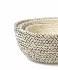 Korissa Home Goods Amari Round Bowl Set - Black 12 Korissa Home Goods Amari Round Bowl Set - Black