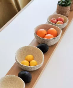 Korissa Amari Round Bowl Set - Brown