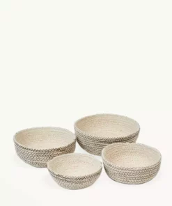 Korissa Amari Round Bowl Set - Brown