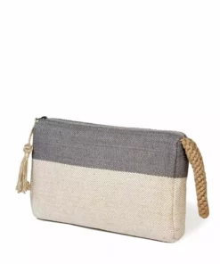 Korissa Accessories Block A Clutch - Gray