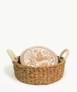Korissa Bread Warmer + Basket - Bird Round
