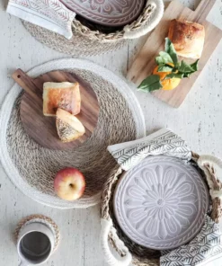 Korissa Home Goods Bread Warmer + Basket - Vintage Flower