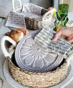 Korissa Home Goods Bread Warmer + Basket - Vintage Flower