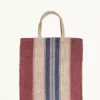 Korissa Dora Jute Tote Bag - Multi Brown
