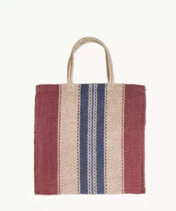 Korissa Dora Jute Tote Bag - Multi Brown