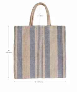 Korissa Dora Jute Tote Bag - Pale Gray 7 Korissa Dora Jute Tote Bag - Pale Gray