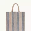 Korissa Dora Jute Tote Bag - Pale Gray